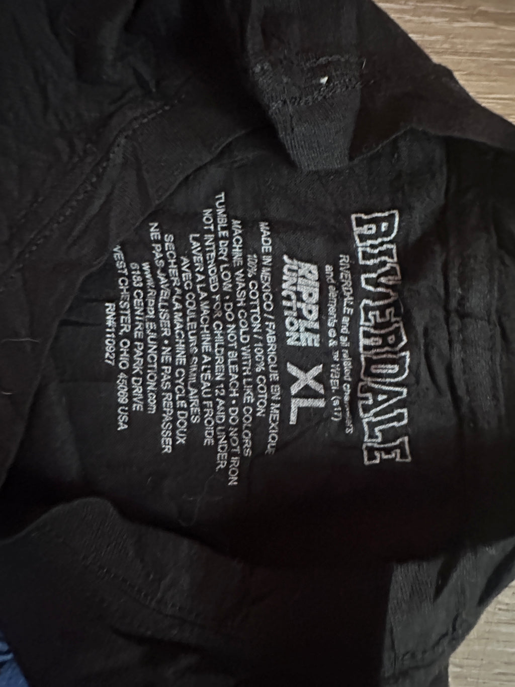 Riverdale Jughead Jones T-Shirt Sz XL Black Graphic Tee "My Sardonic Humor" Quote Ripple Junction