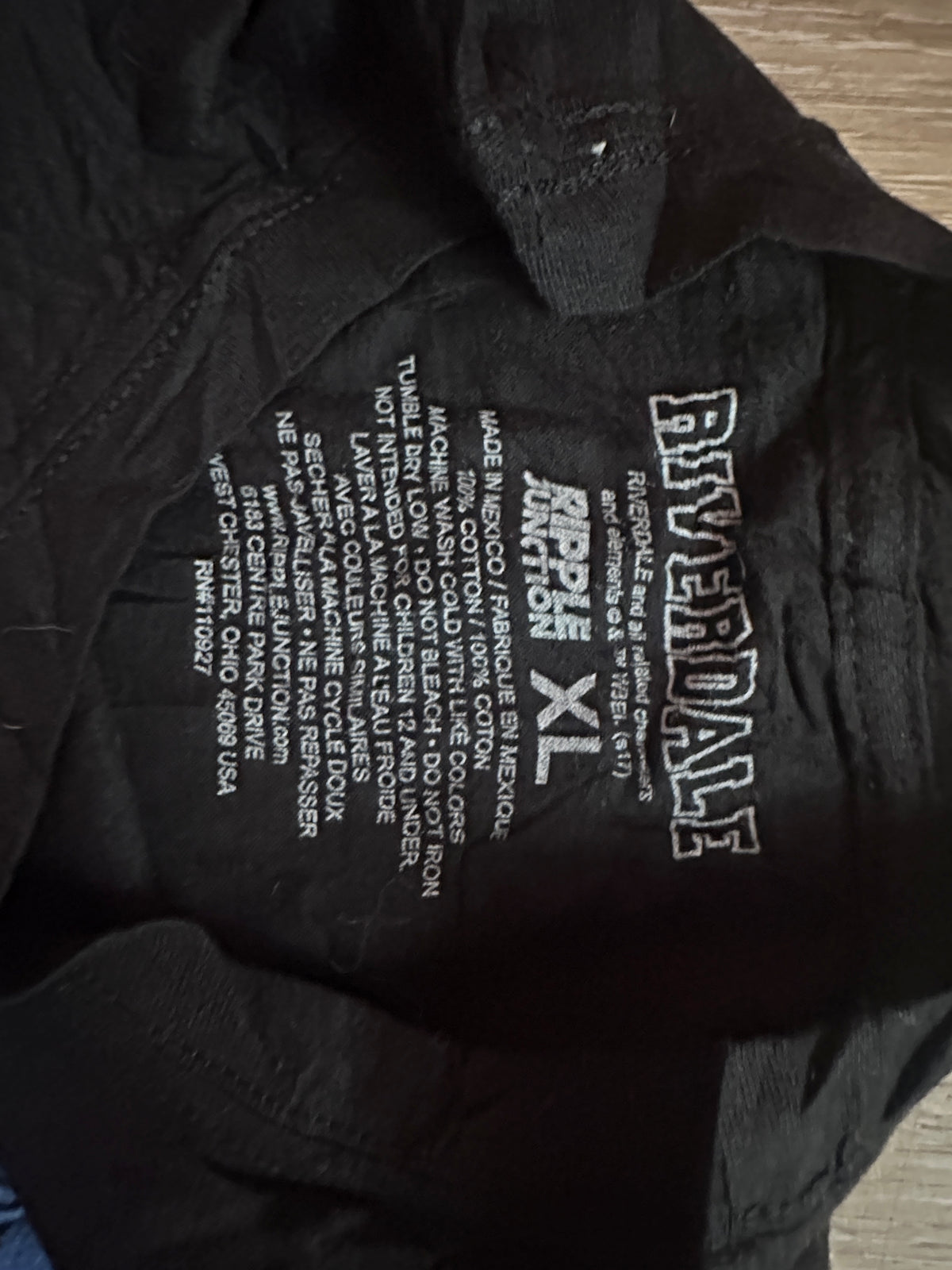 Riverdale Jughead Jones T-Shirt Sz XL Black Graphic Tee "My Sardonic Humor" Quote Ripple Junction