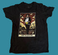 Texas Chainsaw Massacre "The Massacre" Tarot Card T-Shirt Black Graphic Tee Horror