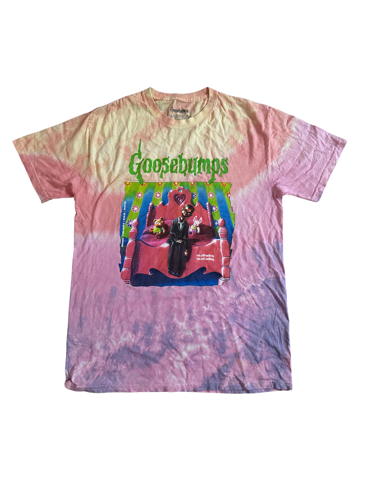 Goosebumps Slappy Tie Dye T-Shirt Sz M Custom Dyed Scholastic Horror Graphic Tee