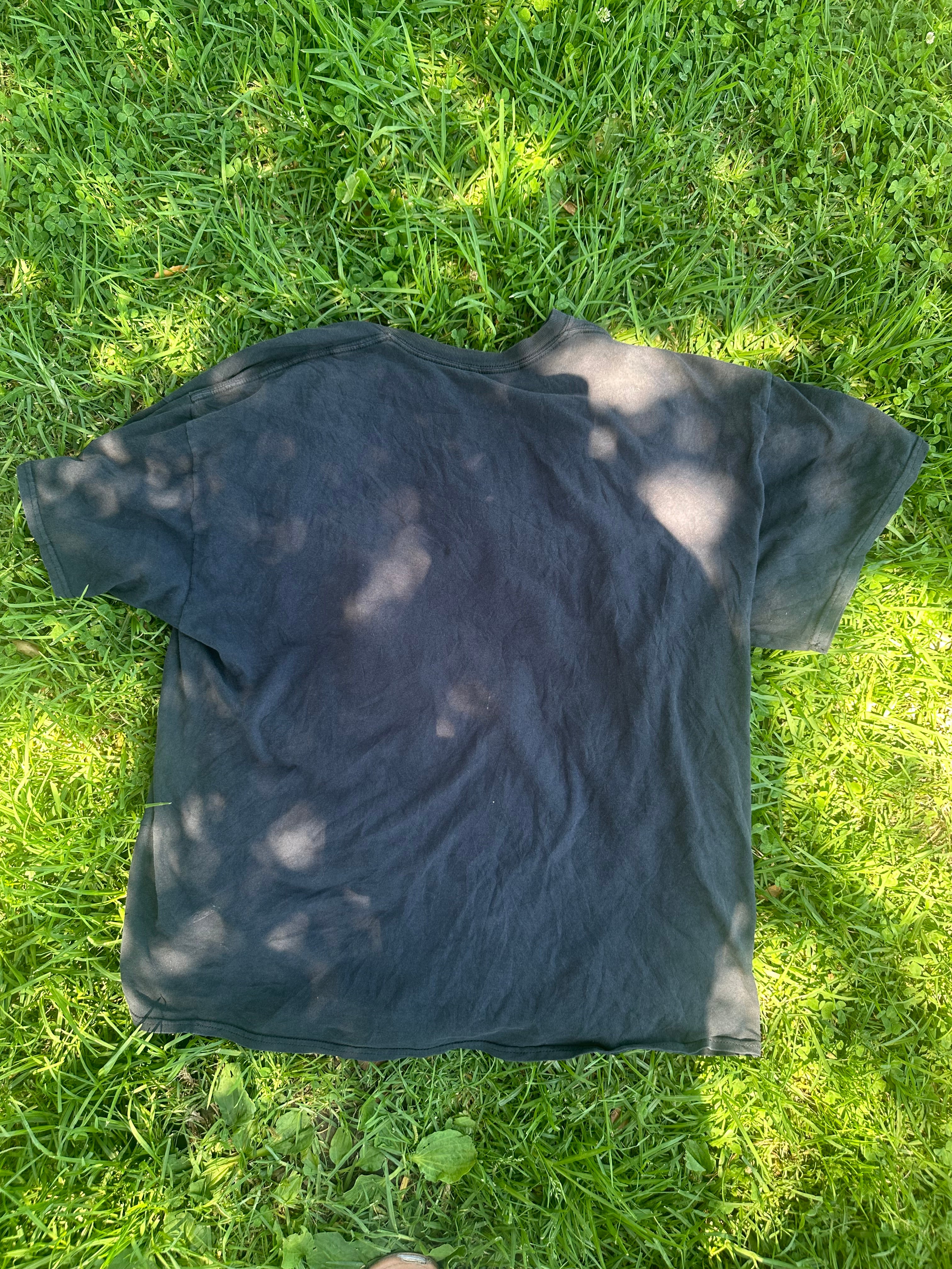 Eminem The Eminem Show Bleach Dye Graphic Tee - Black Distressed - Men’s XL