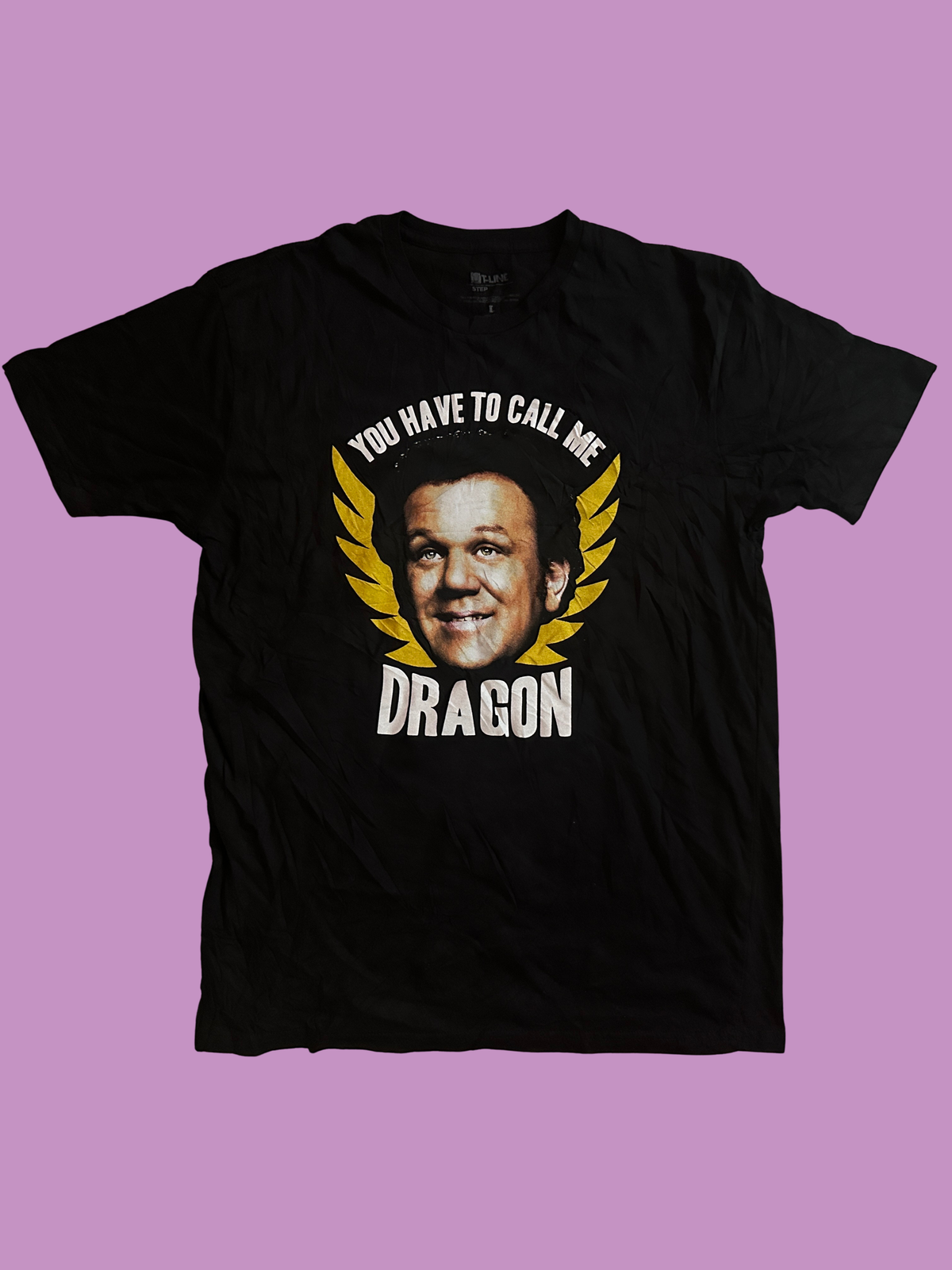 Step Brothers "Dragon" T-Shirt Sz L Black Graphic Tee Spencer's Gifts Will Ferrell Movie