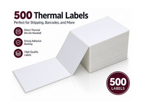4" x 6" thermal labels