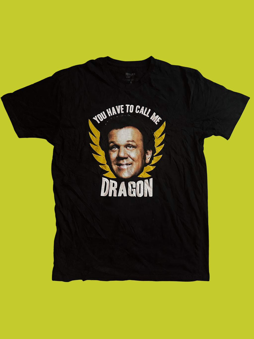 Step Brothers "Dragon" T-Shirt Sz L Black Graphic Tee Spencer's Gifts Will Ferrell Movie