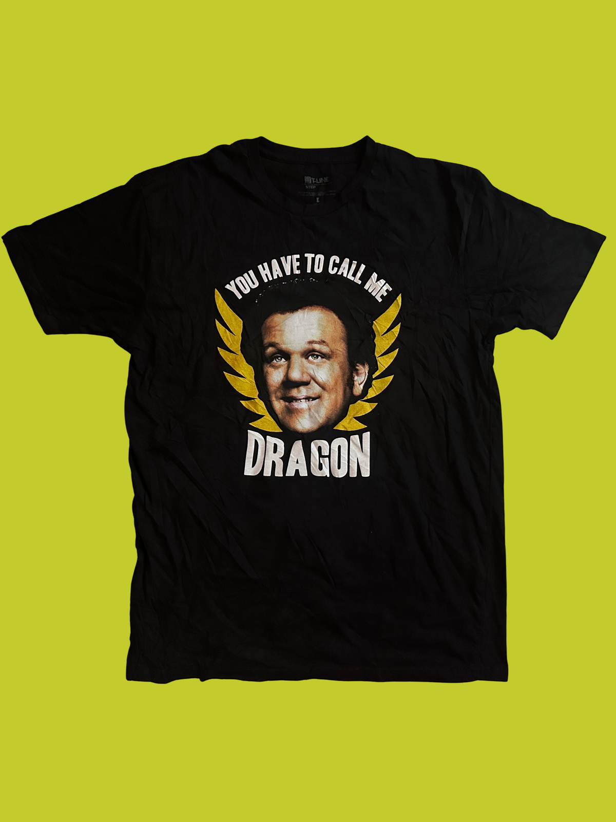 Step Brothers "Dragon" T-Shirt Sz L Black Graphic Tee Spencer's Gifts Will Ferrell Movie