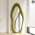 Wavy Asymmetric Floor Mirror — Sage Green, 180×80cm [WHOLESALE]